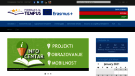 What Erasmusplus.rs website looked like in 2021 (3 years ago)