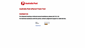 What Eparceltrack.auspost.com.au website looked like in 2021 (3 years ago)