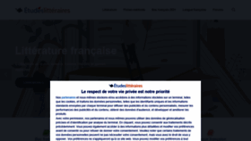What Etudes-litteraires.com website looked like in 2021 (3 years ago)