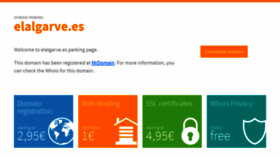 What Elalgarve.es website looked like in 2021 (3 years ago)