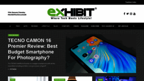 What Exhibitmag.com website looked like in 2021 (3 years ago)