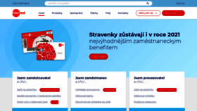What Edenred.cz website looked like in 2021 (3 years ago)