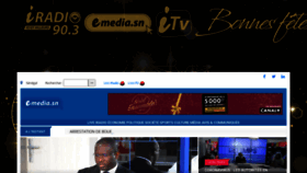 What Emedia.sn website looked like in 2021 (3 years ago)