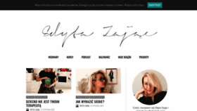 What Edytazajac.pl website looked like in 2021 (4 years ago)