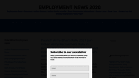 What Employmentnews20.com website looked like in 2021 (3 years ago)