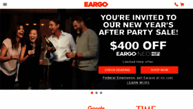What Eargo.com website looked like in 2021 (3 years ago)