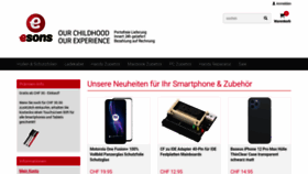 What Esons.ch website looked like in 2021 (3 years ago)