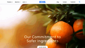 What Ecos.com website looked like in 2021 (3 years ago)