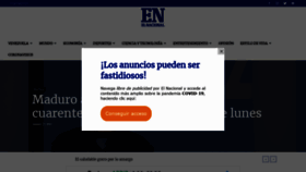 What El-nacional.com website looked like in 2021 (3 years ago)