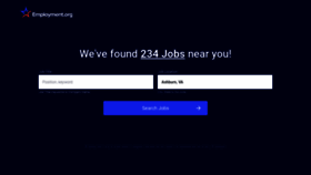 What Employment.org website looked like in 2021 (3 years ago)