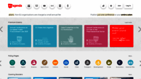 What Euagenda.eu website looked like in 2021 (4 years ago)