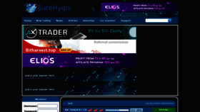 What Eurohyips.net website looked like in 2021 (3 years ago)