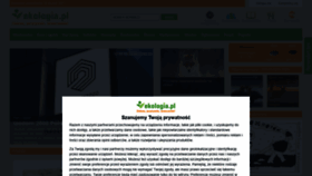What Ekologia.pl website looked like in 2021 (4 years ago)