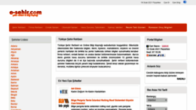 What E-sehir.com website looked like in 2021 (3 years ago)