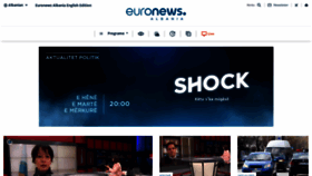 What Euronews.al website looked like in 2021 (3 years ago)