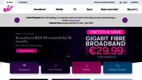 What Eircom.net website looked like in 2021 (4 years ago)