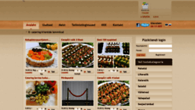 What E-catering.ee website looked like in 2021 (3 years ago)