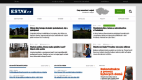 What Estav.cz website looked like in 2021 (3 years ago)