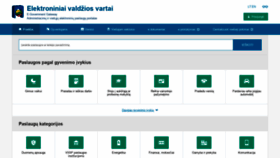 What Epaslaugos.lt website looked like in 2021 (4 years ago)