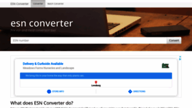 What Esnconverter.com website looked like in 2021 (3 years ago)