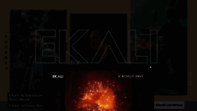 What Ekalimusic.com website looked like in 2021 (3 years ago)