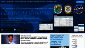 What Elearningmarikina.ph website looked like in 2021 (3 years ago)