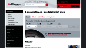 What E-pneumatiky.cz website looked like in 2021 (3 years ago)