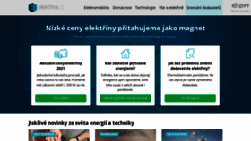 What Elektrina.cz website looked like in 2021 (3 years ago)