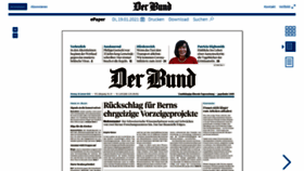 What Epaper.derbund.ch website looked like in 2021 (3 years ago)