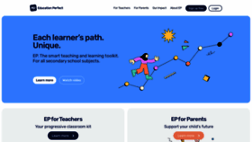 What Educationperfect.com website looked like in 2021 (3 years ago)