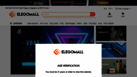 What Elegomall.com website looked like in 2021 (3 years ago)