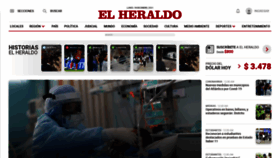 What Elheraldo.co website looked like in 2021 (3 years ago)