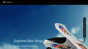 What Eachine.com website looked like in 2021 (3 years ago)