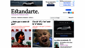 What Estandarte.com website looked like in 2021 (3 years ago)
