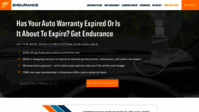 What Endurancewarranty.com website looked like in 2021 (3 years ago)