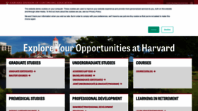 What Extension.harvard.edu website looked like in 2021 (3 years ago)