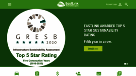 What Eastlink.com.au website looked like in 2021 (3 years ago)