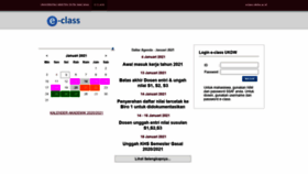 What Eclass.ukdw.ac.id website looked like in 2021 (3 years ago)