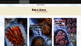 What Eatthelove.com website looked like in 2021 (3 years ago)