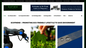 What Ecofriend.com website looked like in 2021 (3 years ago)