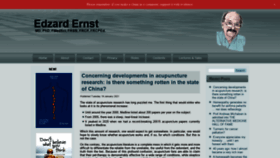 What Edzardernst.com website looked like in 2021 (3 years ago)