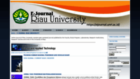 What Ejournal.unri.ac.id website looked like in 2021 (3 years ago)