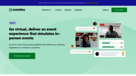 What Eventtus.com website looked like in 2021 (3 years ago)