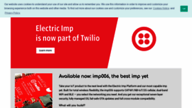 What Electricimp.com website looked like in 2021 (3 years ago)