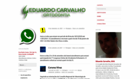 What Eduardocarvalhoortodontia.com.br website looked like in 2021 (3 years ago)