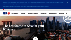 What Edb.gov.sg website looked like in 2021 (3 years ago)