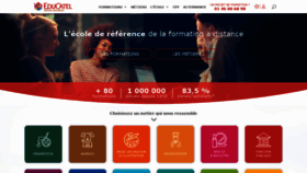 What Educatel.fr website looked like in 2021 (3 years ago)