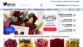 What Eflorist.co.uk website looked like in 2021 (5 years ago)