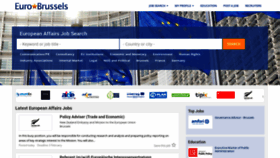What Eurobrussels.com website looked like in 2021 (3 years ago)