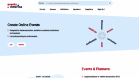 What Eventsinamerica.com website looked like in 2021 (3 years ago)